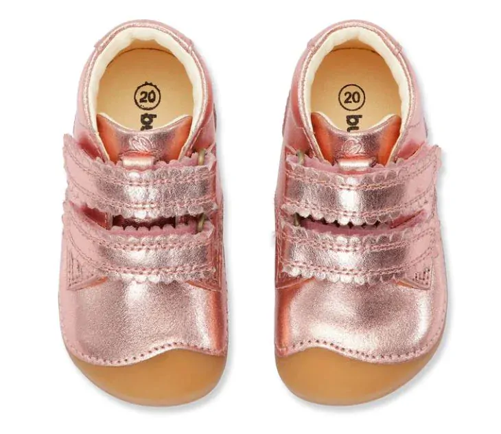 Bundgaard Petit Strap Blonde celoroční kožená obuv Rose Gold BG101164